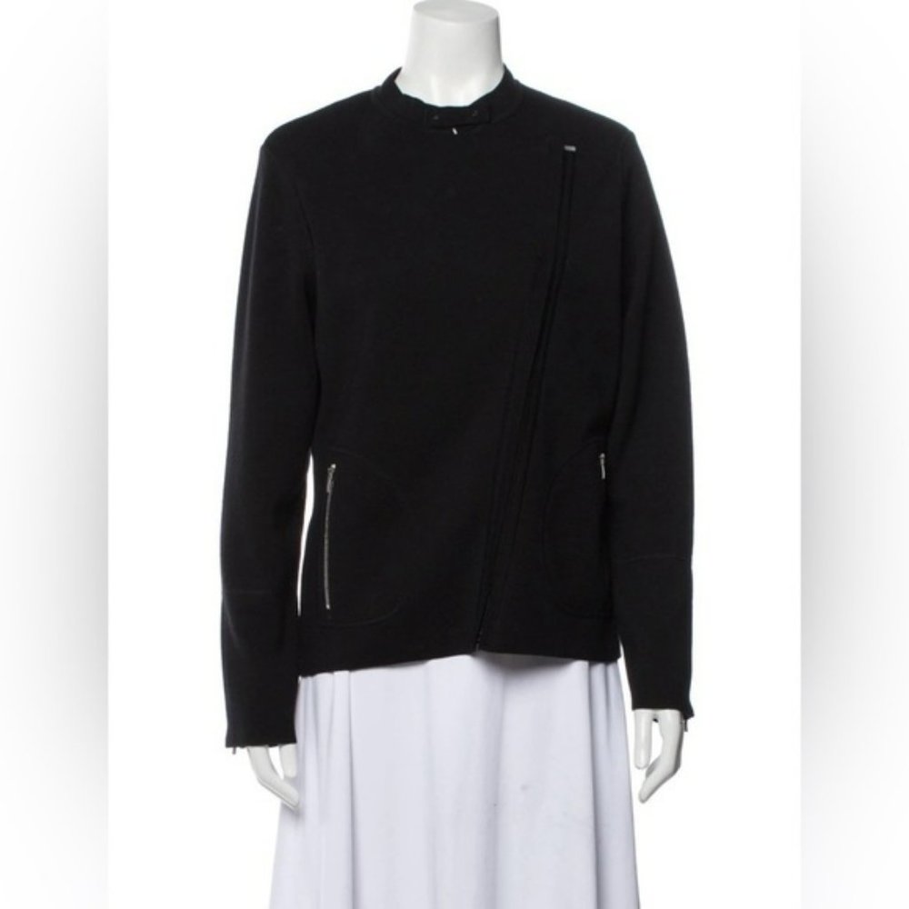 Porsche Design wool long sleeve zippered  sweater M